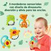 Imagen de Sonajeros infantiles Dinosaurios en pack de 5 ud. 9x3'5x9cm - Modelos surtidos