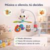 Imagen de Móvil Pajaritos musical, con 10 canciones relajantes y modo silencio, ajustable con sonidos 41x22x35cm