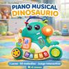 Imagen de Órgano musical Dinosaurio con actividades 2 en 1, con luces y sonidos 22x6x21cm