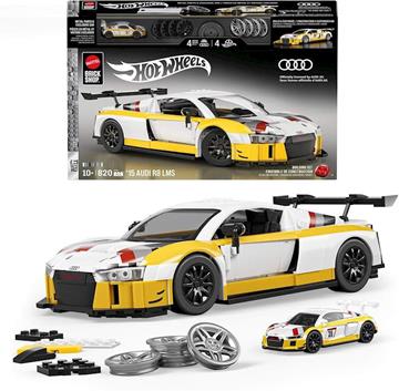 Imagen de Coche Hot Wheels Collector Elite Audi R8 LMS para construir y personalizar 820 piezas