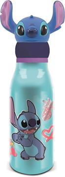 Imagen de Botella Aluminio Con Figurita 3D Stitch Drawing 690 ml.
