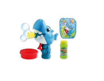 Imagen de Pistola lanzador pompas Dinosaurio, Pez o Tiburón con botella 60 ml. - Modelos surtidos