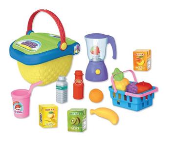 Imagen de Cesta Picnic con accesorios y batidora 24'3x19'8x24cm