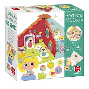 Imagen de Juego Goula Ricitos de oro y los tres osos. 2 modelos de juego con tablero reversible.