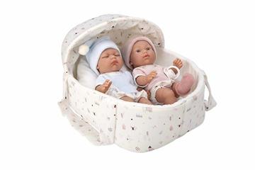 Imagen de Muñeca Elegance 26 Cm Pillines C/Capazo C/Bolsa (Cuerpo Vinyl)