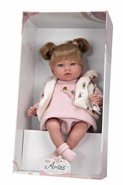 Imagen de Muñeca ELEGANCE 40 CM ARIA ROSA C/MECAMISMO RISA TRY ME