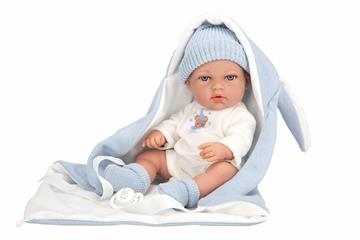 Imagen de Muñeca Elegance 30 Cm Natal Azul C/Saco De Dormir (Cuerpo Vinyl, Sexo Niño)