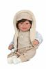 Imagen de Muñeca ELEGANCE 45 CM ZOE BEIGE C/PELO C/MECANISMO RISA TRY ME