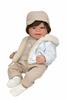 Imagen de Muñeca ELEGANCE 45 CM ZOE BEIGE C/PELO C/MECANISMO RISA TRY ME
