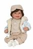 Imagen de Muñeca ELEGANCE 45 CM ZOE BEIGE C/PELO C/MECANISMO RISA TRY ME