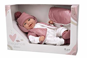 Imagen de Muñeca ELEGANCE 45 CM ADI ROSA C/MOCHILA (MUÑECO DE PESO)
