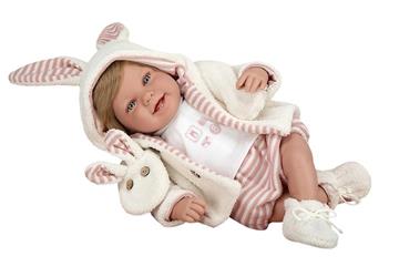 Imagen de Muñeca Elegance 45 Cm Zoe Rosa C/Bufanda C/Pelo (Muñeco De Peso)