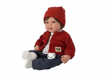 Imagen de Muñeca Elegance 45 Cm Iria Roja C/Mecanismo 14 Sonidos ( Magnetico Y Try Me)