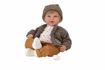 Imagen de Muñeca Elegance 45 Cm Iria Marron C/Mecanismo 14 Sonidos ( Magnetico Y Try Me)