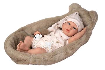 Imagen de Muñeca Reborn Arias 40 Cm Lidia Beige C/Cuna