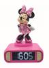 Imagen de Despertador digital con luz nocturna 3D de Minnie y efectos de sonido.