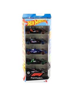 Imagen de Coche Hot Wheels Pack 5 Vehículos F1 Escala 1:64.