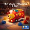 Imagen de Tren teléfono actividades infantiles 3 en 1, tren, teléfono y cubo actividades, con sonidos 13x26x11cm