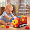 Imagen de Tren teléfono actividades infantiles 3 en 1, tren, teléfono y cubo actividades, con sonidos 13x26x11cm