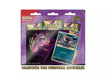 Imagen de pokemon tech sticker héroes ascendentes incluye 3 paquetes de refuerzo 1 carta promo 1 hoja pegatinas