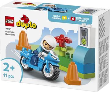 Imagen de Juego de construccion Moto De Policía Azul Lego Duplo 