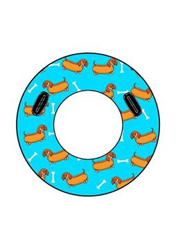 Imagen de Flotador Rueda Perro Salchicha con Asas 100Cm.