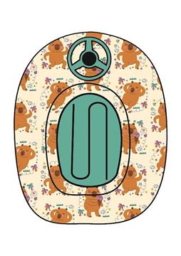 Imagen de Barca Hinchable Capy Con Volante 115Cm.