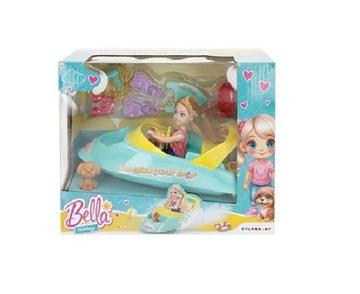 Imagen de Muñeca Bella 14Cm  con Lancha y accesorios.