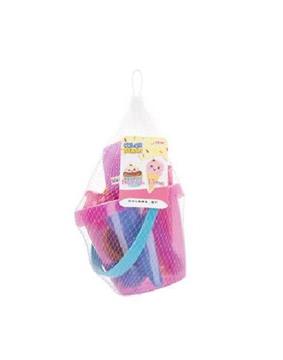 Imagen de Cubo de Playa 14 Cm Sweet Time Incluye 9 piezas.