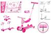 Imagen de Patinete Scooter Ride On 4 En 1 Rosa