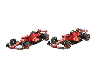 Imagen de Set 2 Coches Metal Burago Escala 1:43 F1 2024 Ferrari Sf24