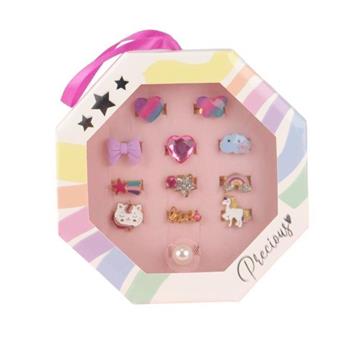 Imagen de Set de 12 Anillos Preciosos Corazón