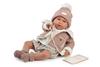 Imagen de Muñeco Mi primer Reborn Daniela chaqueta borreguito 52cm