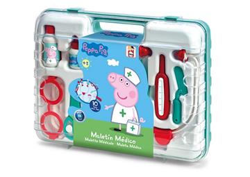 Imagen de Maletín Médico Peppa Pig con 10 accesorios. 34x26x9 cm