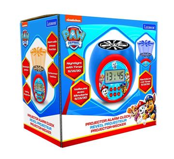 Imagen de  Reloj despertador Paw Patrol con proyector y temporizador