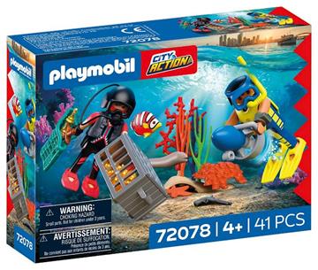 Imagen de Playmobil City Action Policía Buzo Con Tesoro