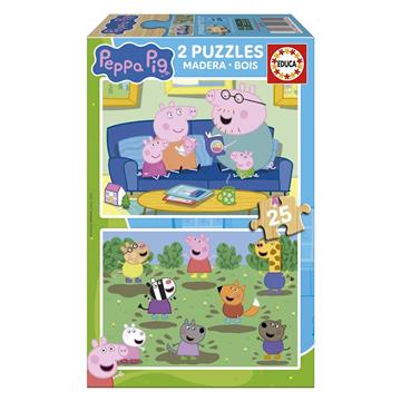 Imagen de Puzzle 2X25 Peppa Pig (Madera)