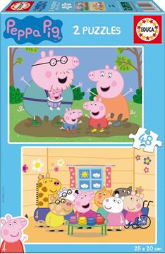 Imagen de Puzzle Edcua 2X48 piezas Peppa Pig.