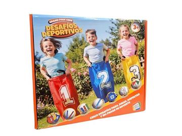 Imagen de Juego Desafios Deportivos Grand Prix Cefa. Incluye accesorios necesarios (Sacos,Banderas para atar piernas,testigos relevos.....)