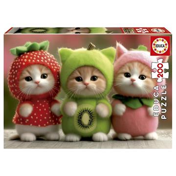 Imagen de Puzzle 200 piezas Gatitos Frutales