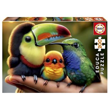 Imagen de Puzzle Educa 200 piezas Pajaritos.