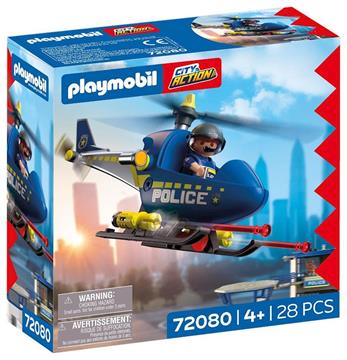 Imagen de Playmobil City Action Helicóptero De Policía Con Radar