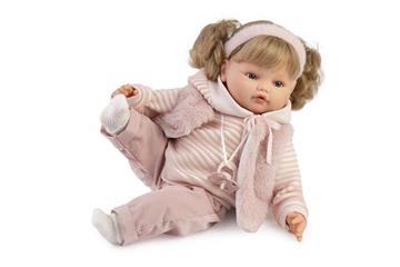 Imagen de Muñeca Beni lloro jersey rayas 42cm con mecanismo