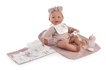 Imagen de Muñeca Recién Nacida Mia hace Pipí con cambiador 42cm