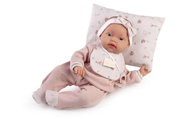Imagen de Muñeca Toneta con babero posturitas. Cuerpo flexible 34cm