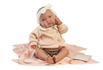 Imagen de Muñeco Mi primer Reborn Alejandra lazo 52cm