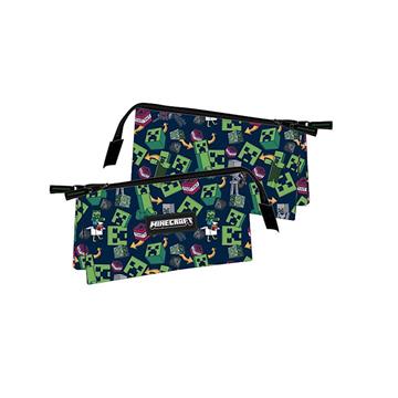 Imagen de Estuche Triple Minecraft Personajes 10 x 23 x 4 cm.
