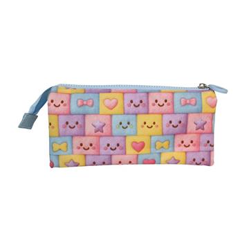 Imagen de Estuche Triple Blin Blin Faces 11 x 23 x 5 cm.