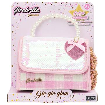 Imagen de Bolso Reversible de tela con lentejuelas Girabrilla Gio Gio. 16x13x6,5 cm