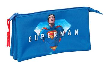 Imagen de Portatodo Triple Superman 22x12x3 Cm